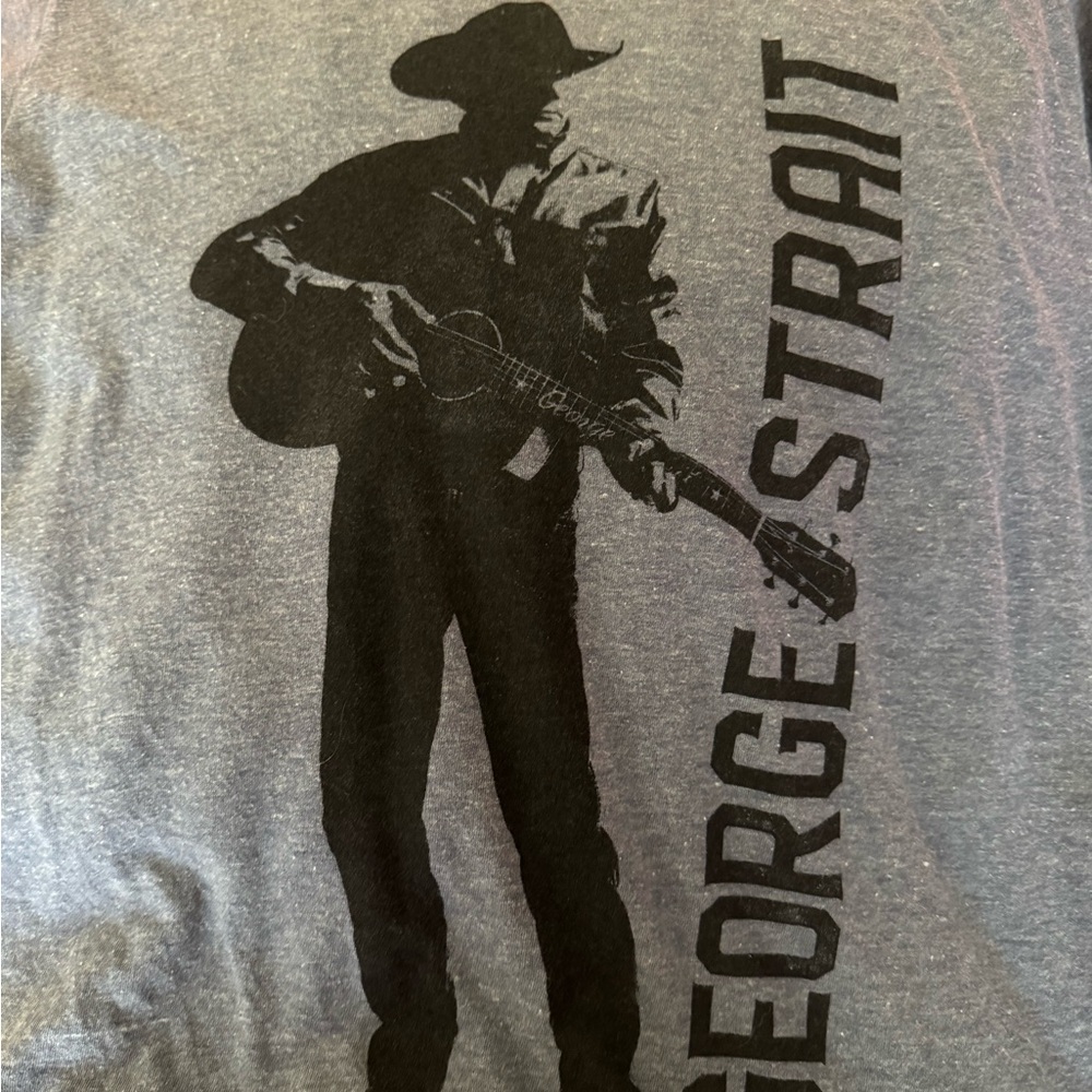 George Strait Graphic Unisex Shirt - Heather Blue